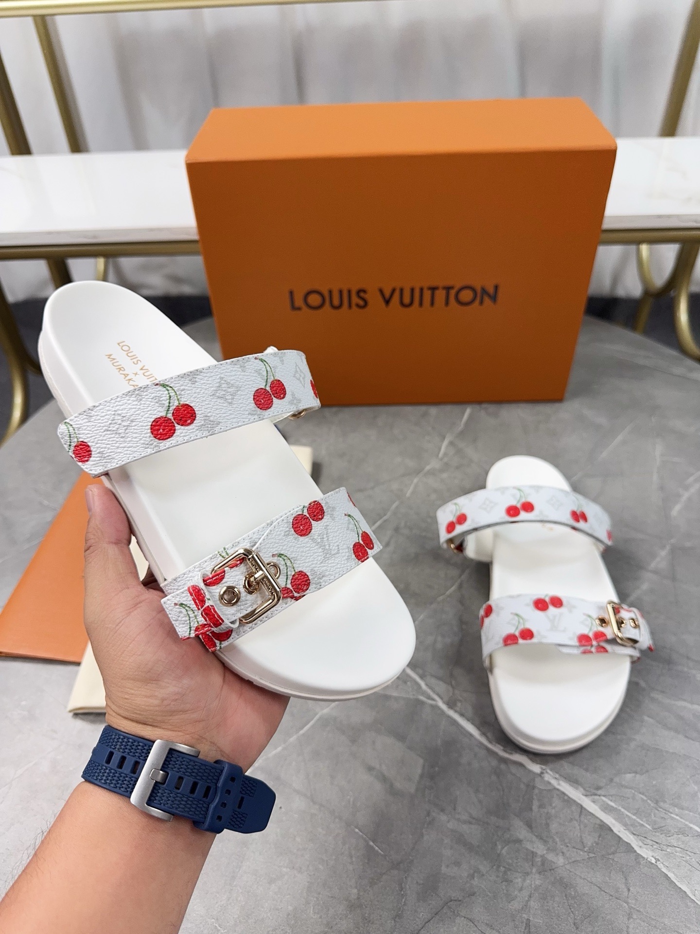 Louis Vuitton Pool Pillow Flat Comfort Slippers Size 36-46