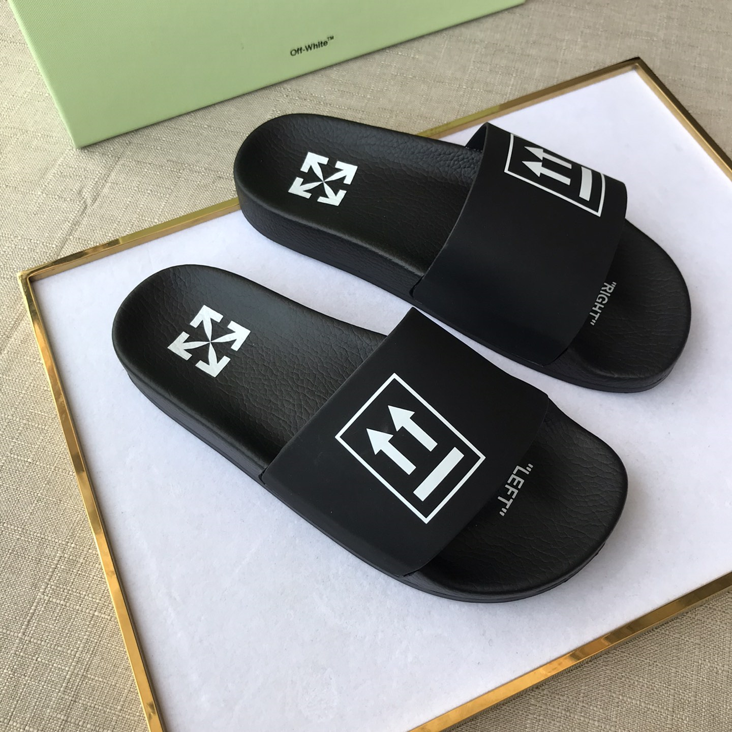 OFF White Mens Women Sandals Gr. 36-46