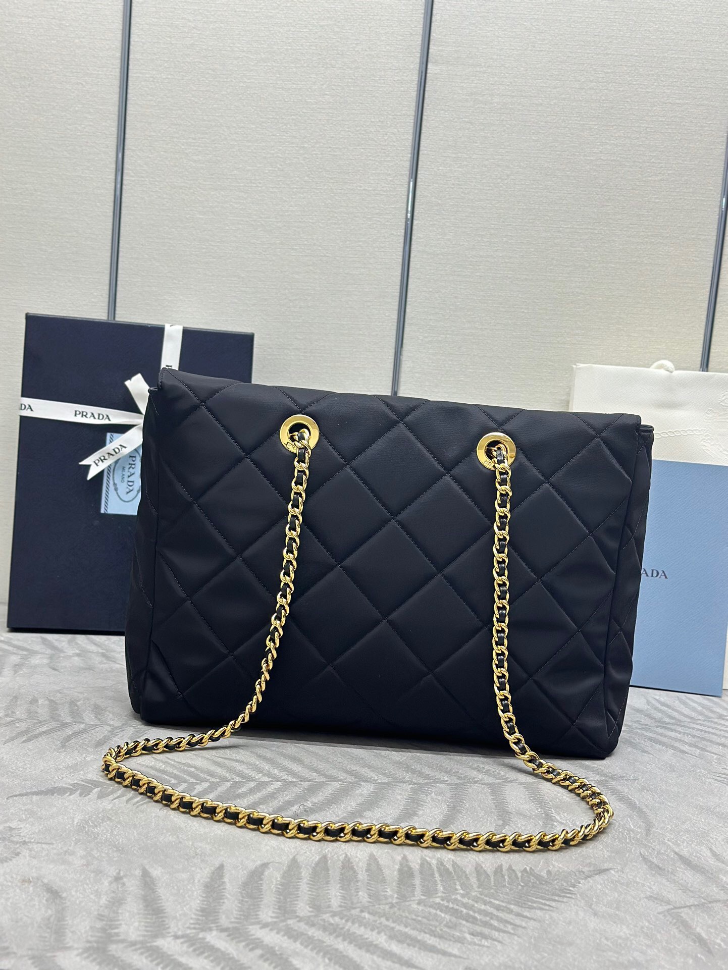 Prada 1BG467 Re-Edition 1995 Chaîne large Re-Nylon bag Size 35*25*9cm