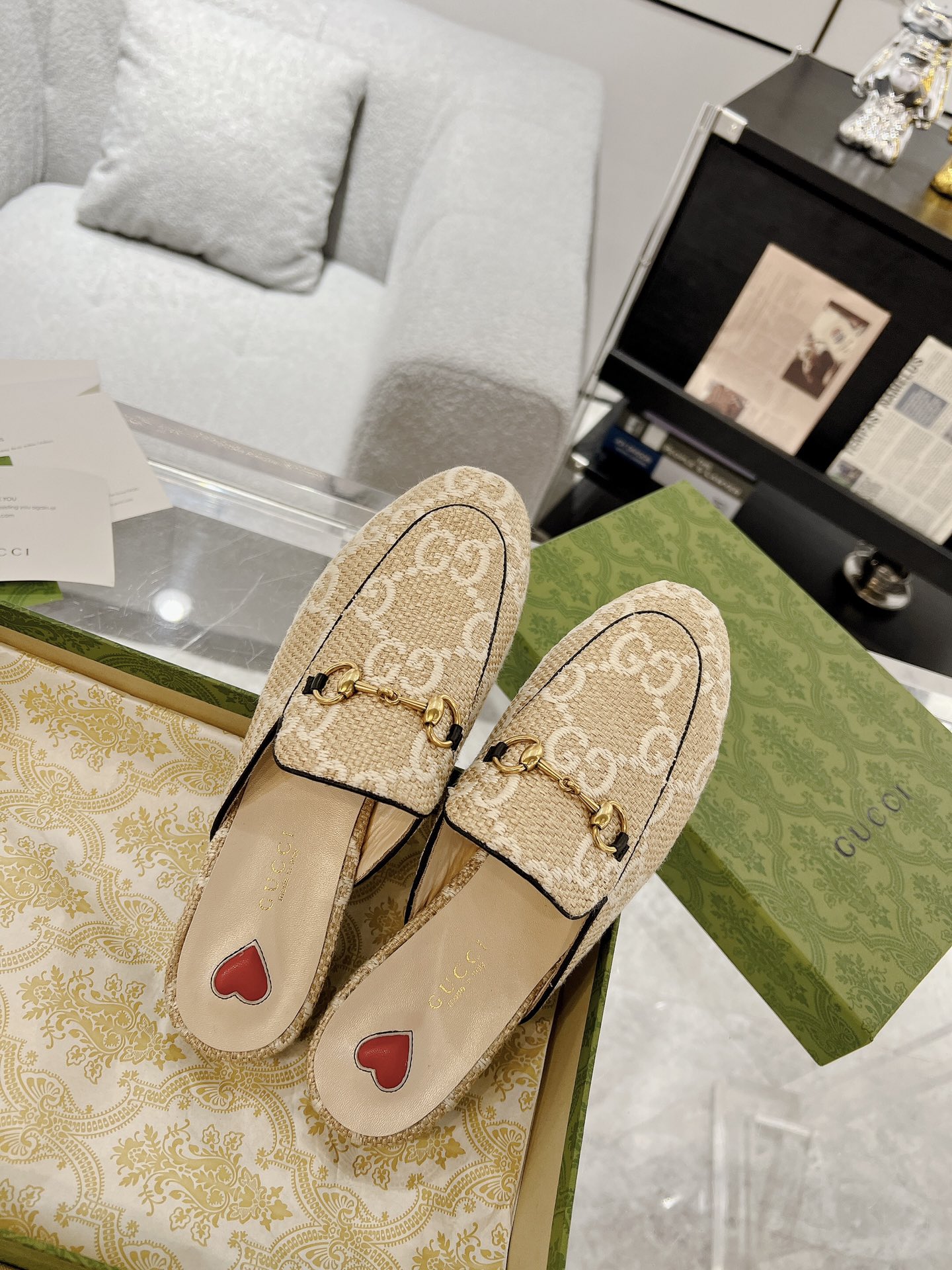 Gucci Princetown GG Slippers Size 35-40