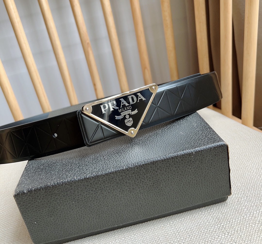 Prada Men Belt Width 3.5cm