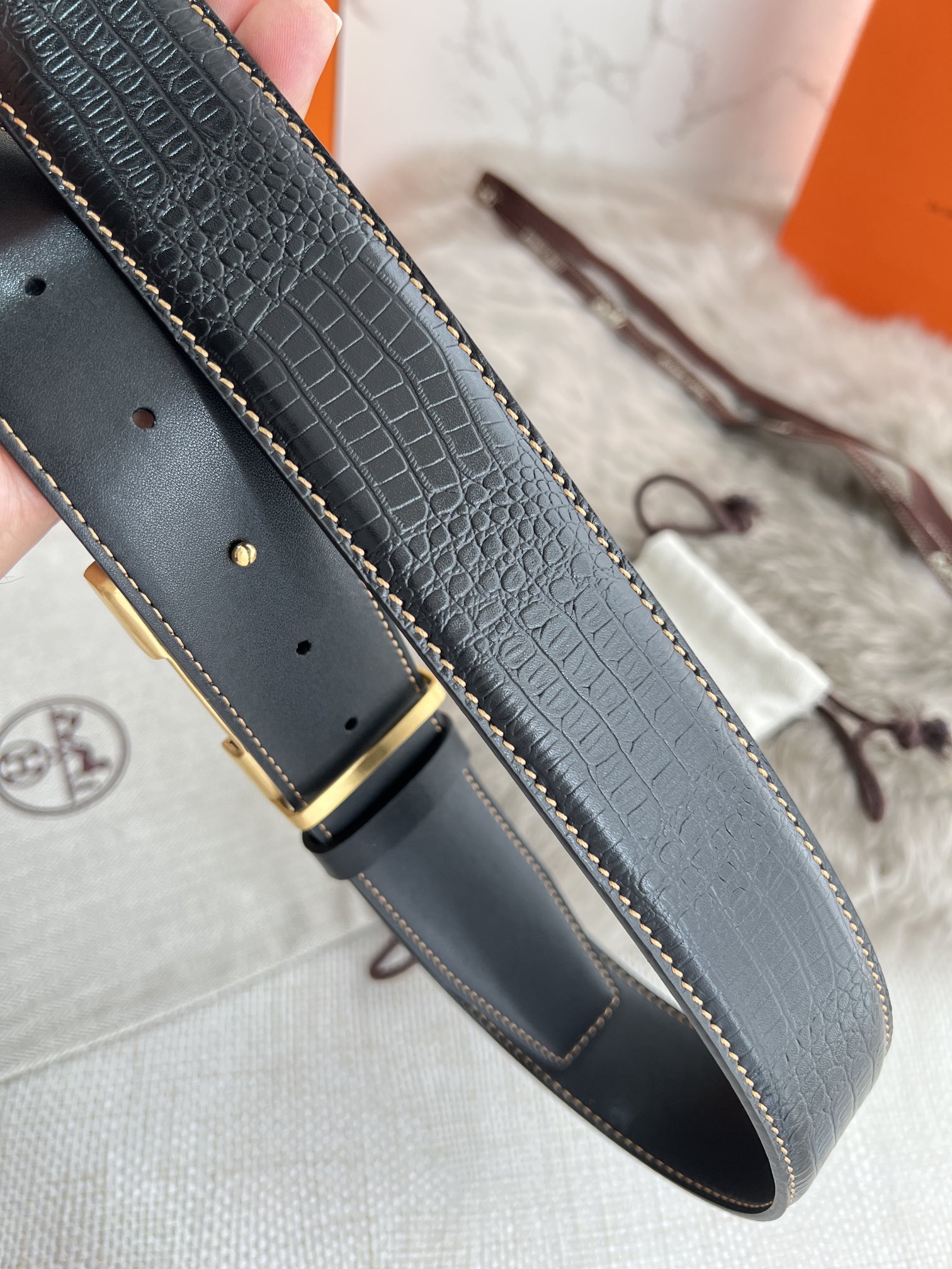 Hermes Men Belt Width 3.8cm