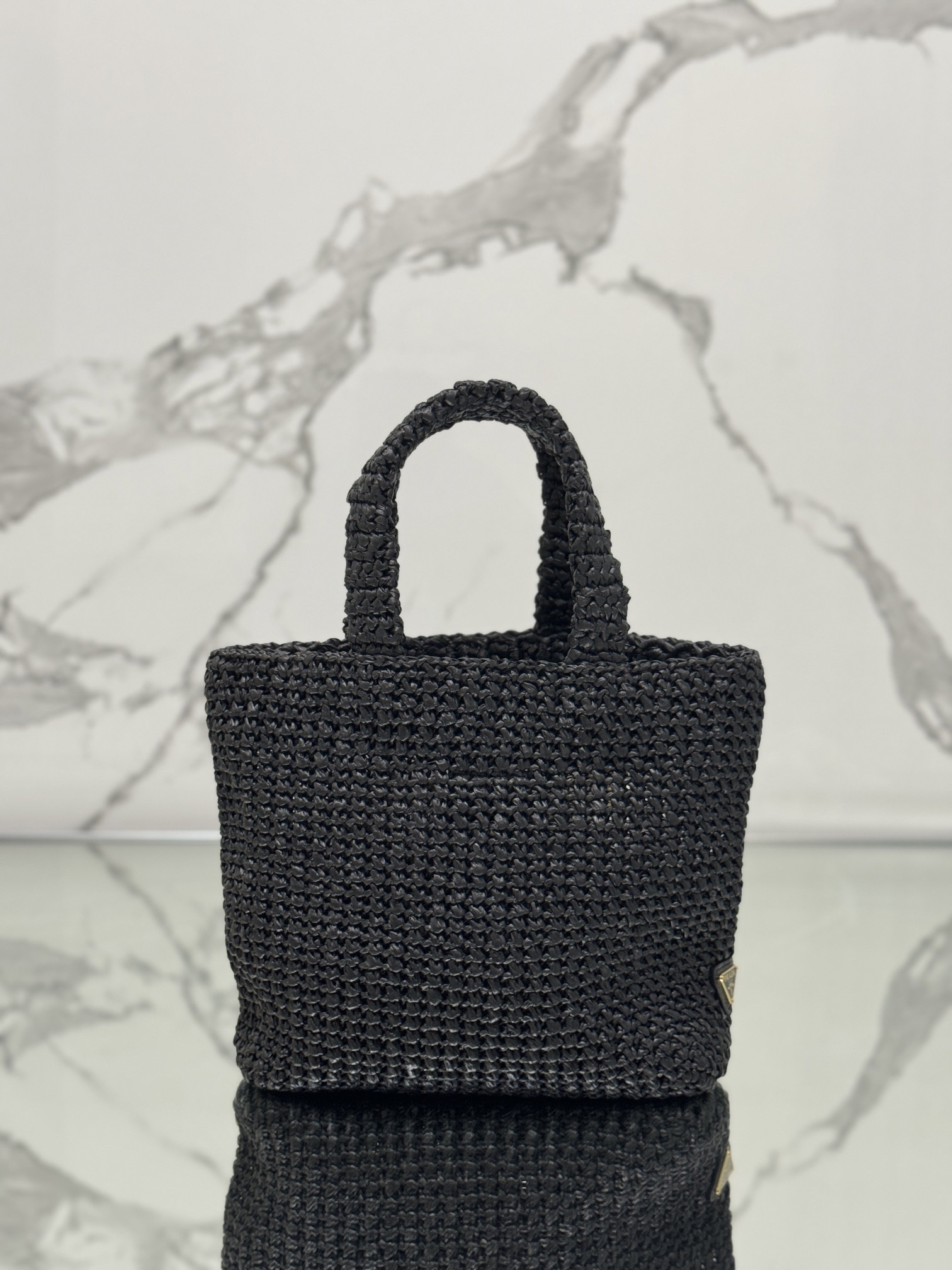Prada 1BG422 Small crochet tote Bag Size 24*24*8cm
