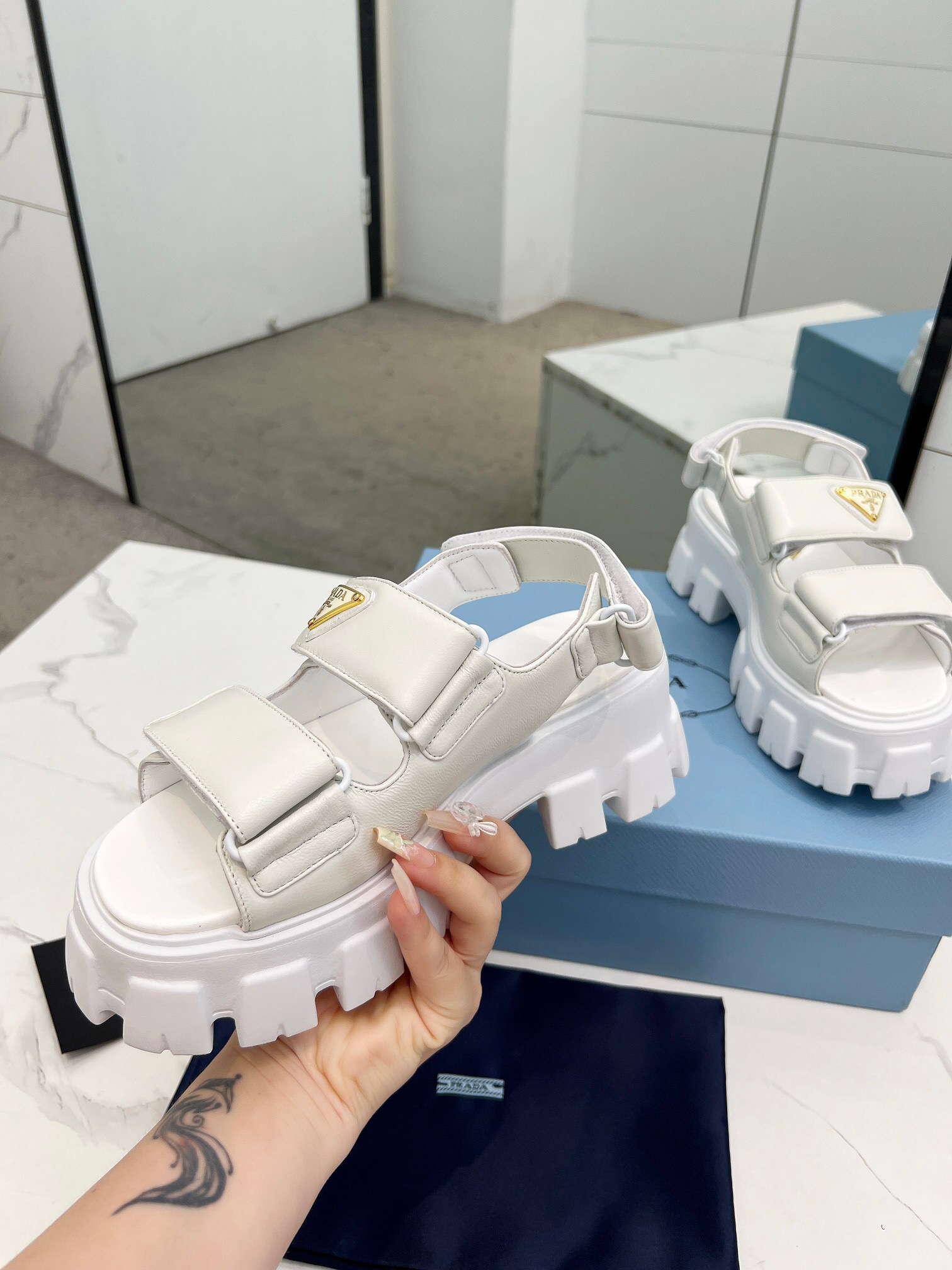 Prada 2024 New Monolith sandals Size 36-41