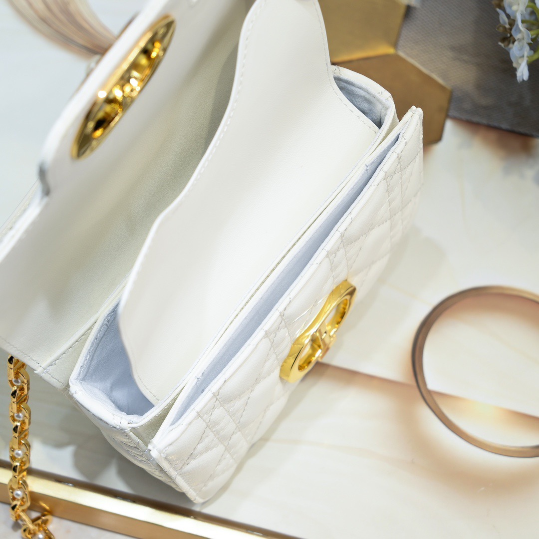 Dior Mini Dior Jolie Top Handle Women Shoulder Bags 19*12*6cm