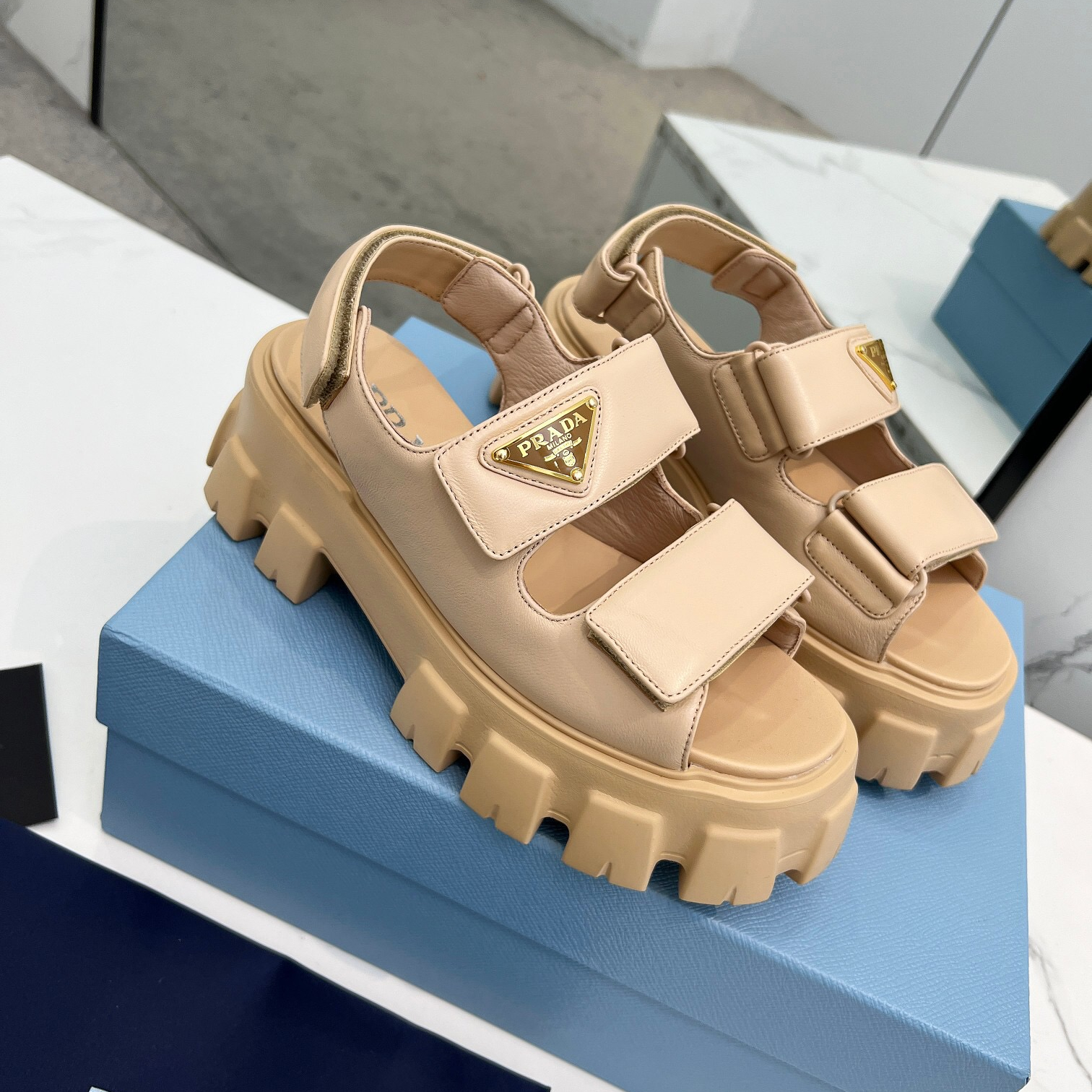 Prada 2024 New Monolith sandals Size 36-41