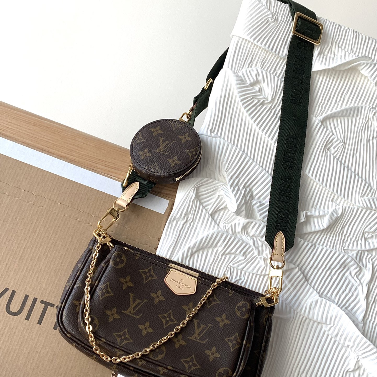 Louis Vuitton M44813 Multi Pochette Accessoires Women Bags Size 24*13.5*4cm