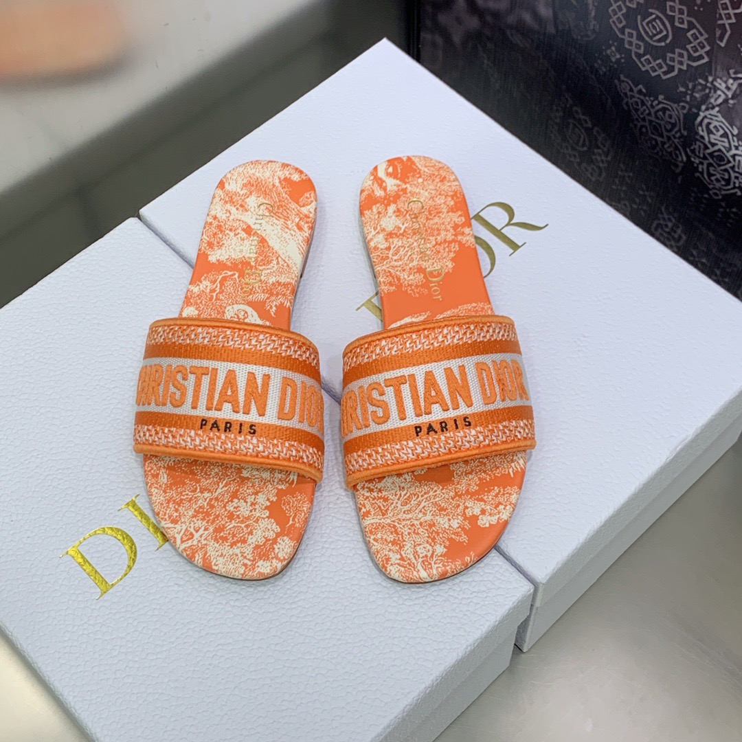 Dior Dway Slippers Size 35-41 8-Color