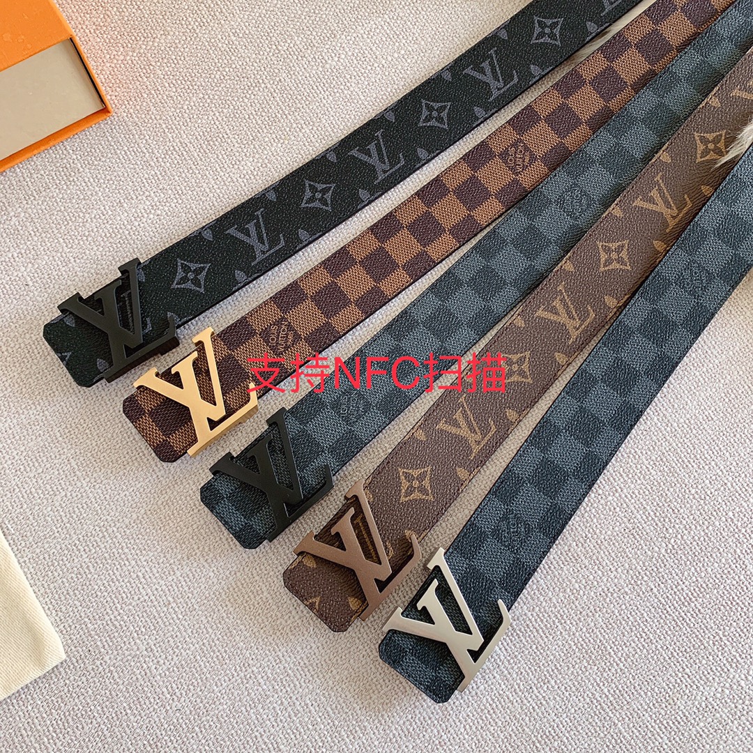 Louis Vuitton Men Belt Width 4cm