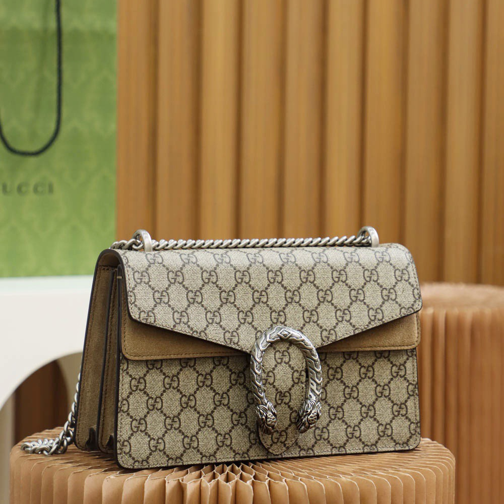 Gucci GG Supreme Dionysus Women Shoulder bags Size 28*18*9cm