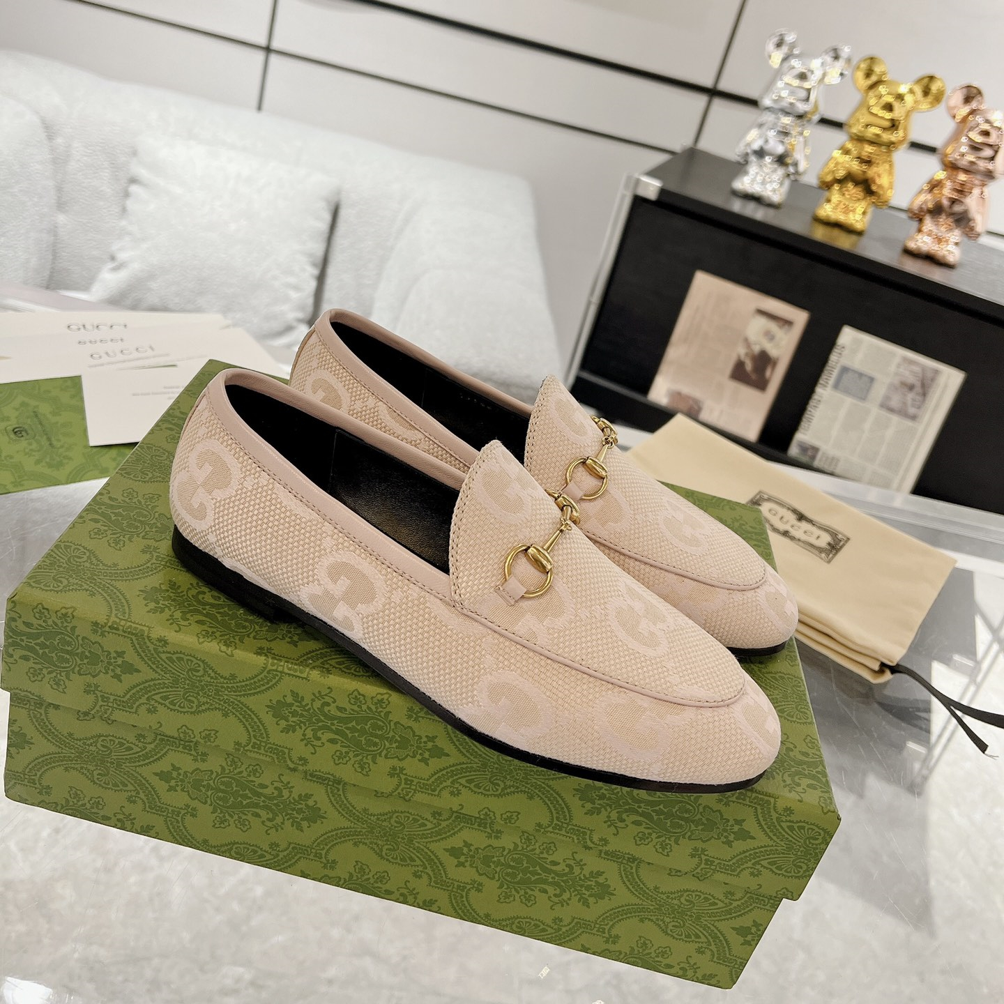 Gucci Jordaan GG Flora Loafers Size 35-41