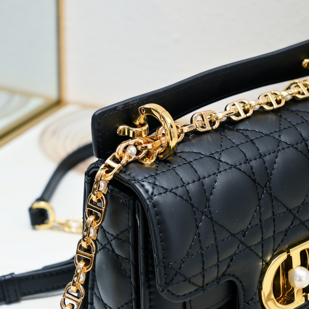 Dior Mini Dior Jolie Top Handle Women Shoulder Bags 19*12*6cm