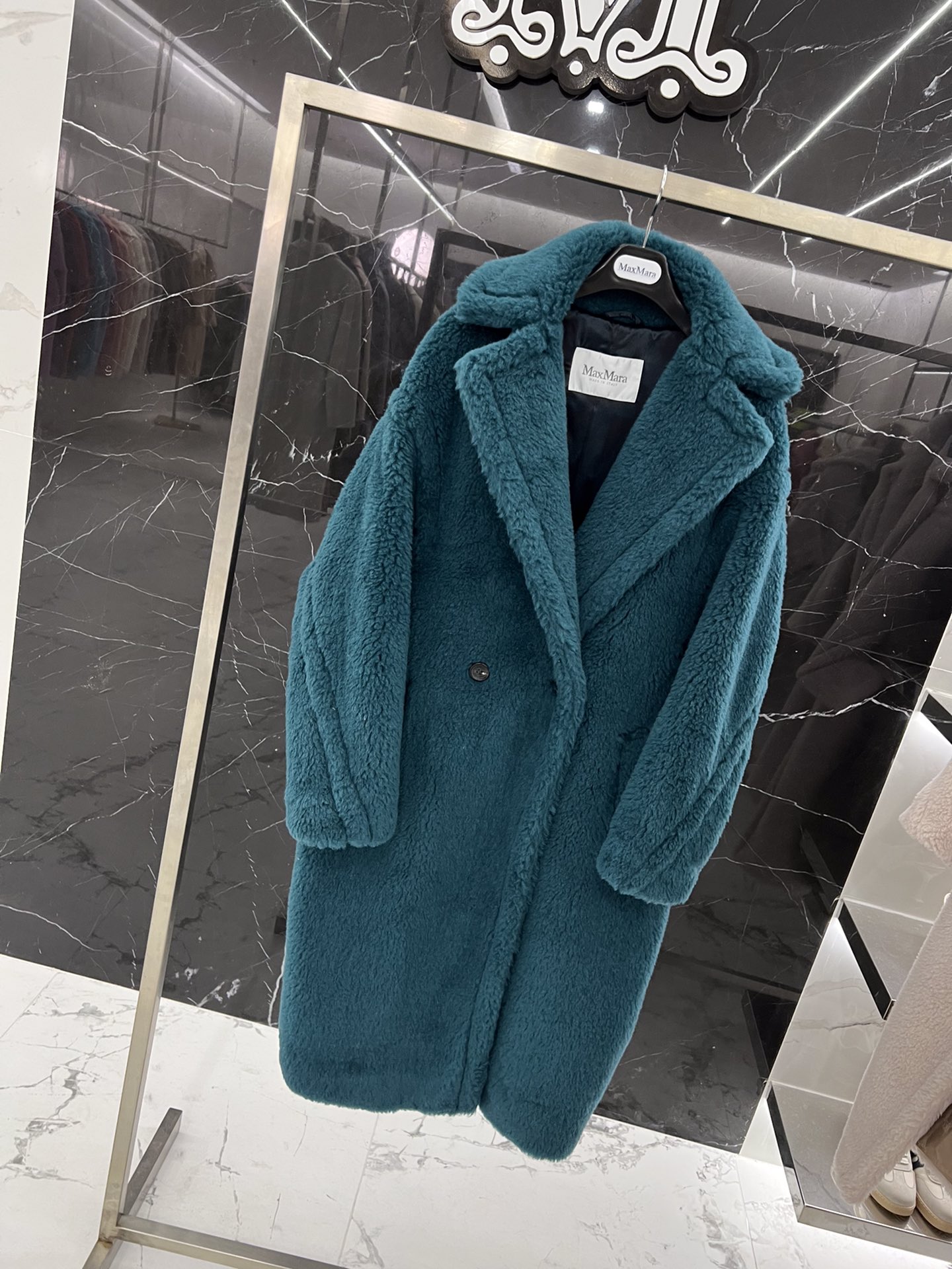 Max Mara Teddy fur long coat Size XS-M