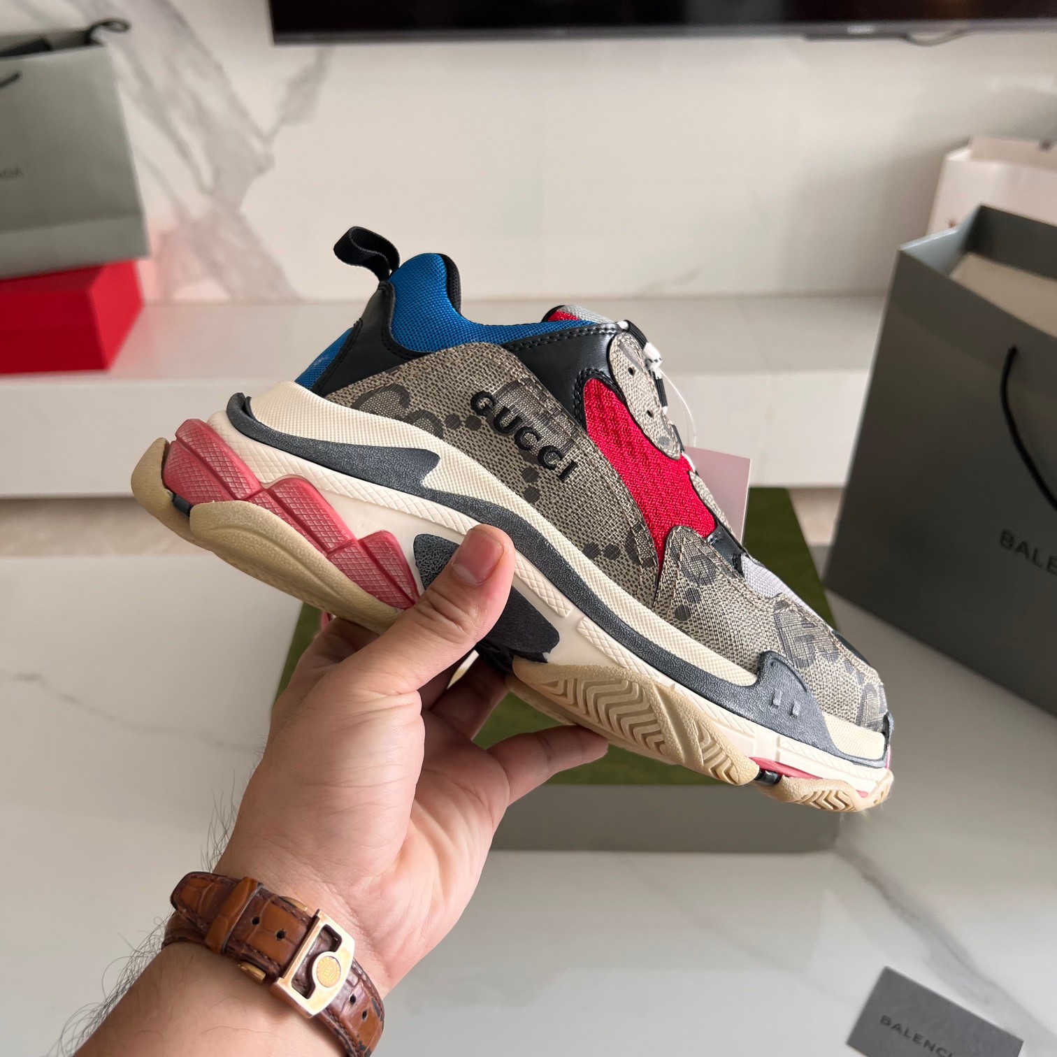 Balenciaga & Gucci Triple S Sneaker Unisex Size 35-45
