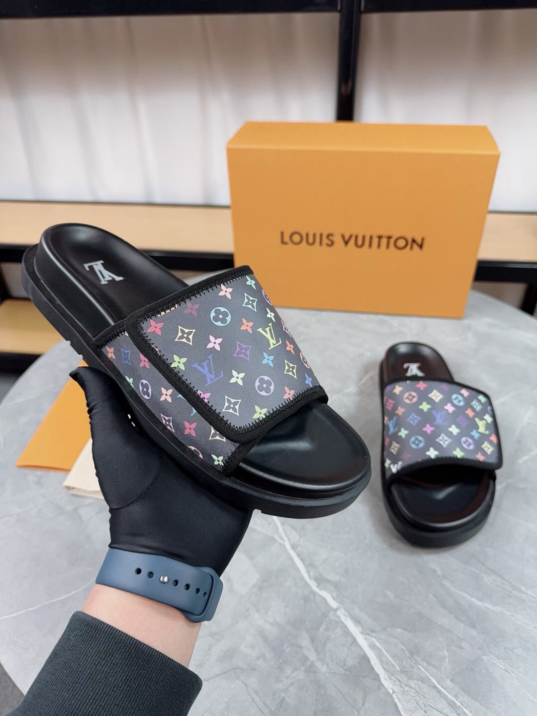 Louis Vuitton Pool Pillow Flat Comfort Slippers Size 36-46