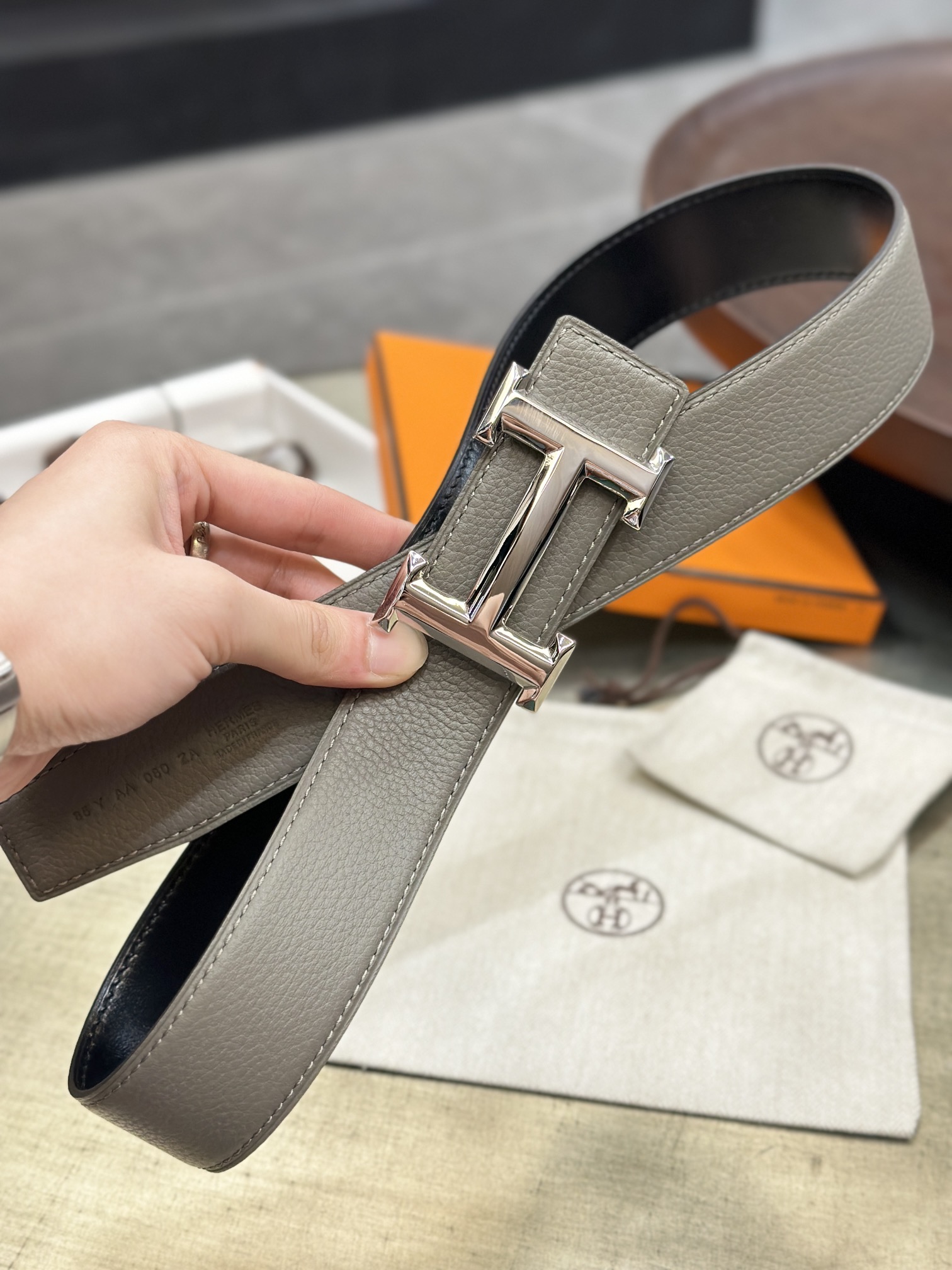 Hermes Men Belt Width 3.8cm