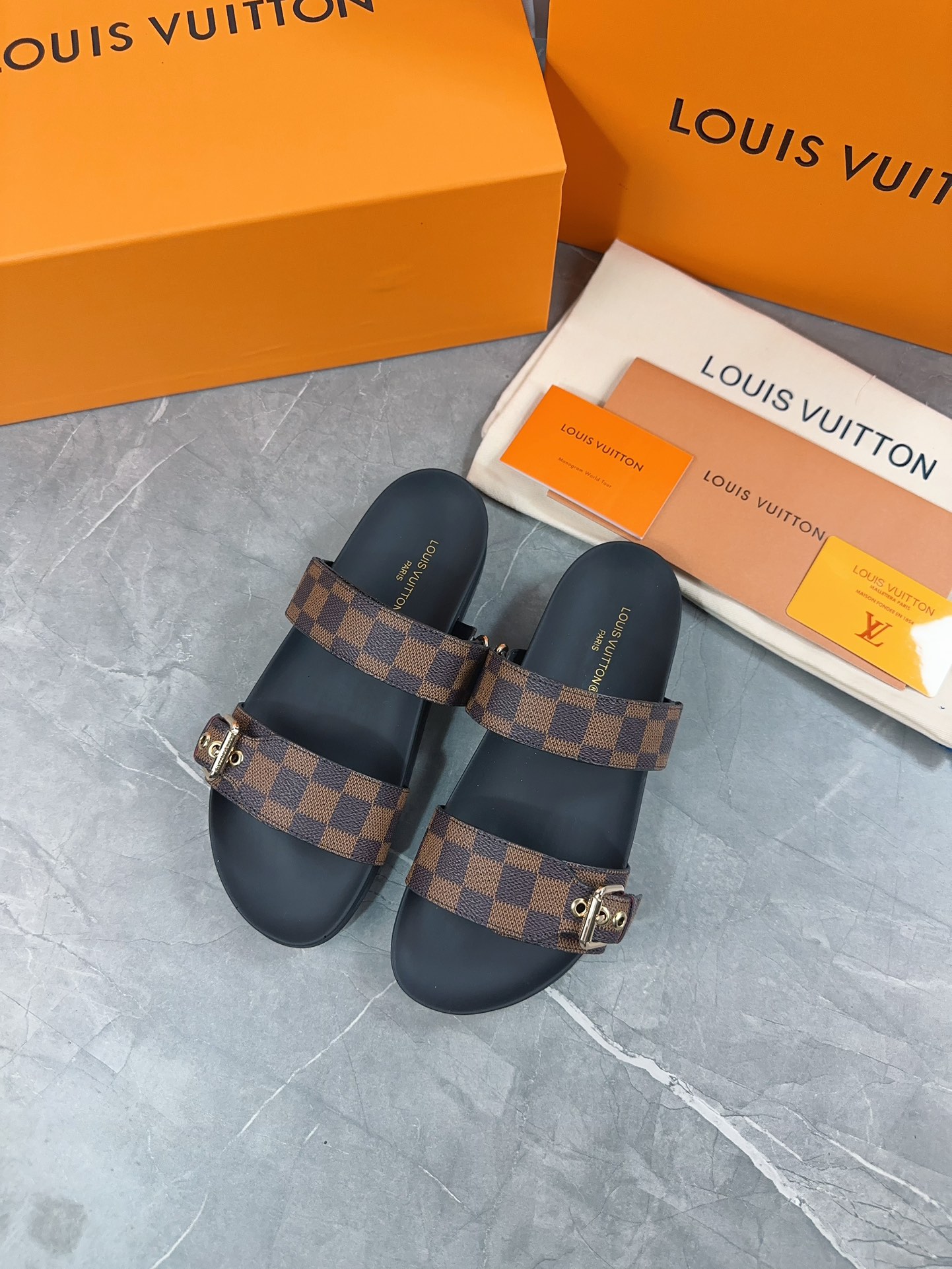 Louis Vuitton Slippers Size 36-45 6-Color