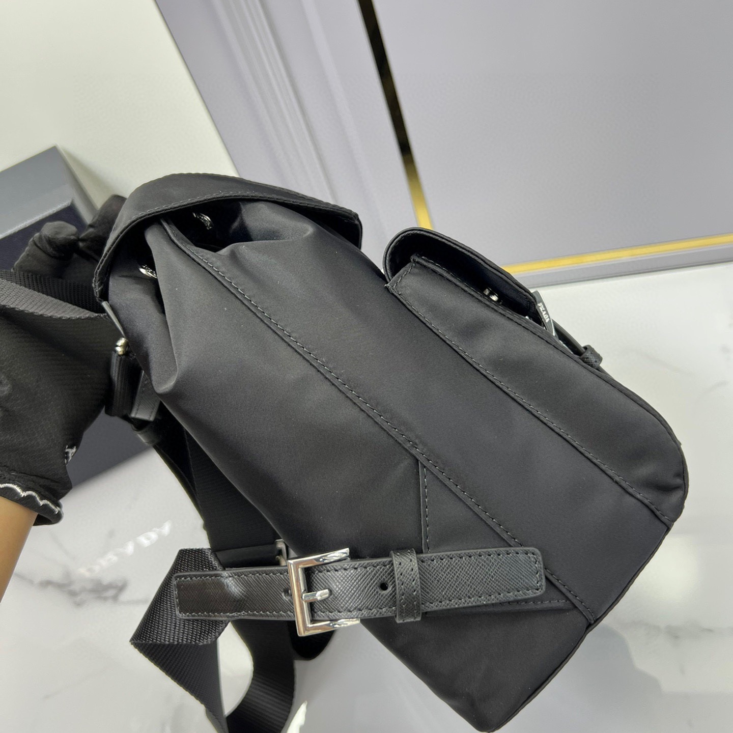Prada 1BZ677 Re-Nylon Backpack Size 28*23.5*12cm