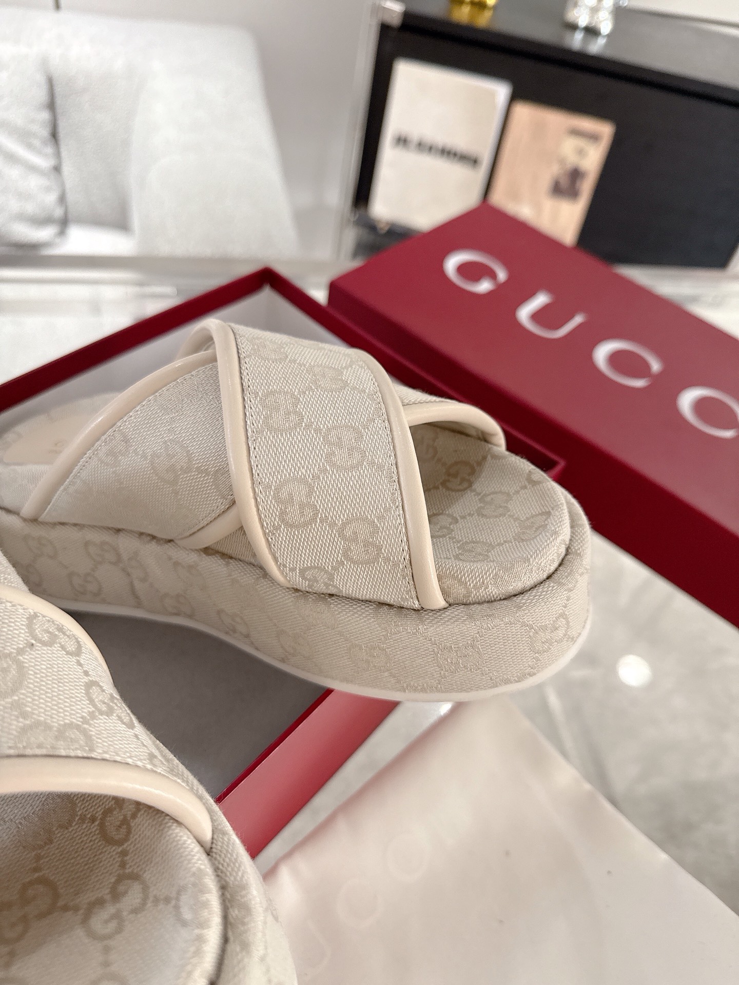Gucci Platform Sandal Slippers Size 36-44