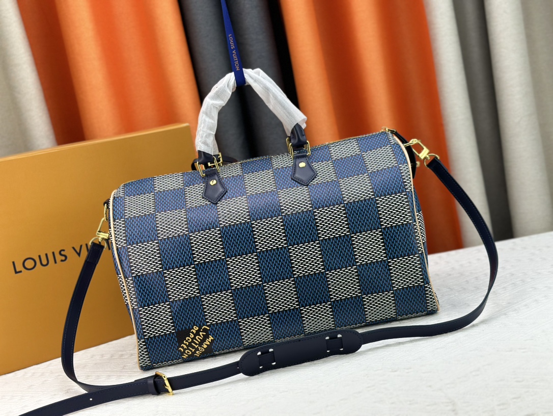 Louis Vuitton M24422 Speedy P9 Bandoulière 40 Monogram Leather Pharrell Williams Travel Bags Size 40*26*23cm