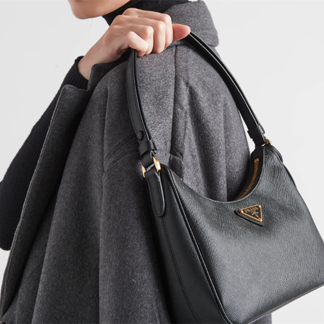 Prada 1BC204 Saffiano Leather Shoulder Bags Size 22*18*6cm