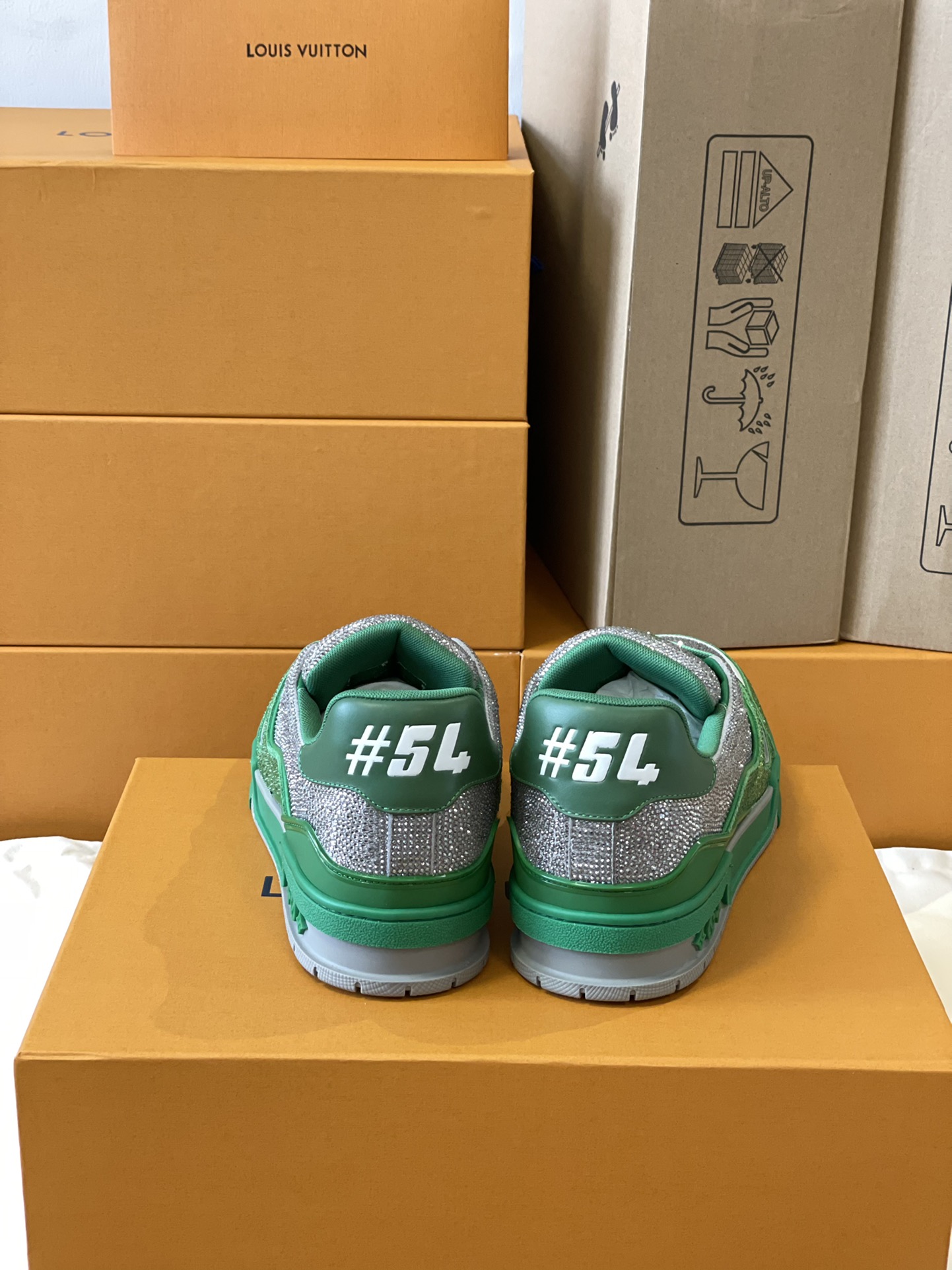 Louis Vuitton LV Trainer Diamond Sneaker Size 36-46