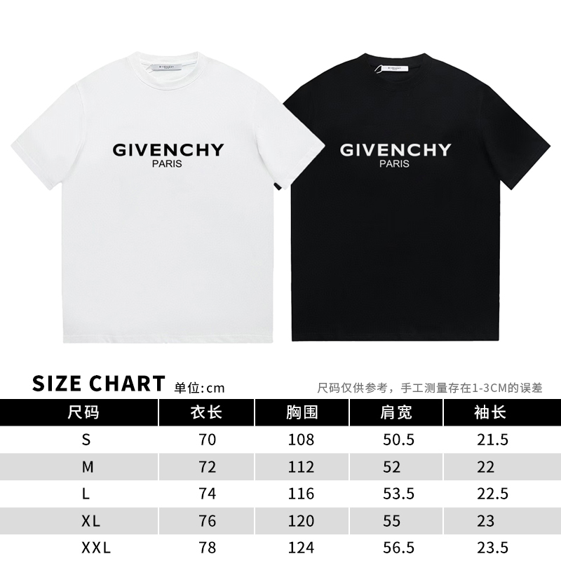 Givenchy Unisex T Shirt Size S-XXL