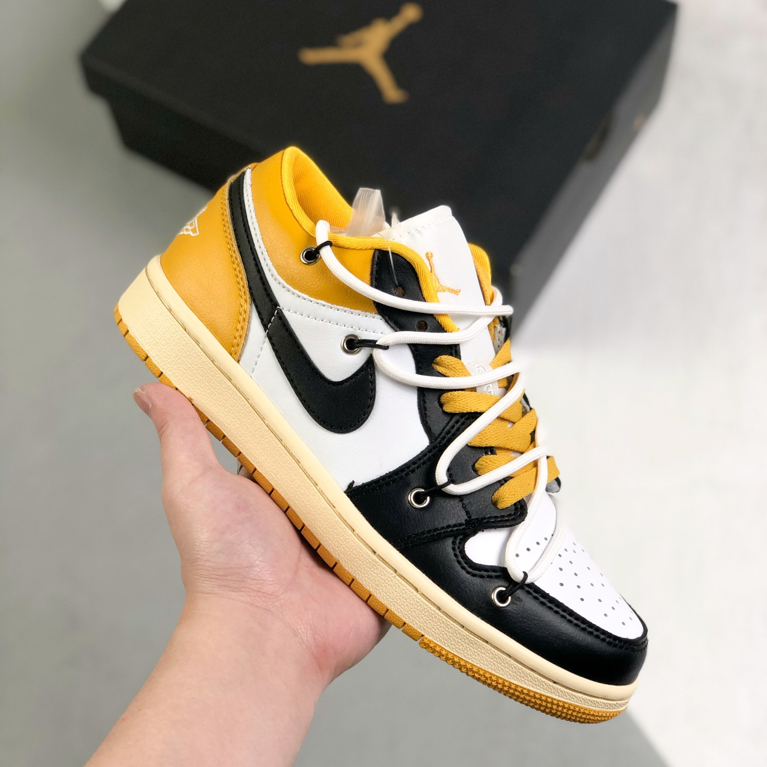 Nike Air Jordan 1 x OFF White Low Top Sneakers Shoes Gr. 36-46