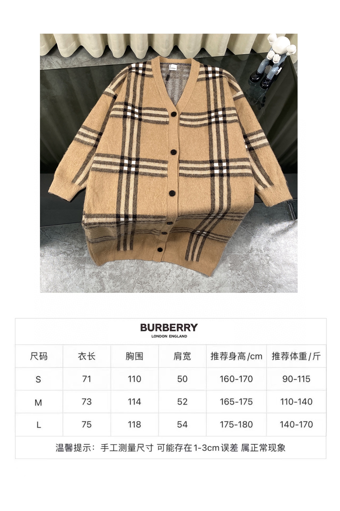 Burberry Classic style Jacket Sweatshirt Size S-L