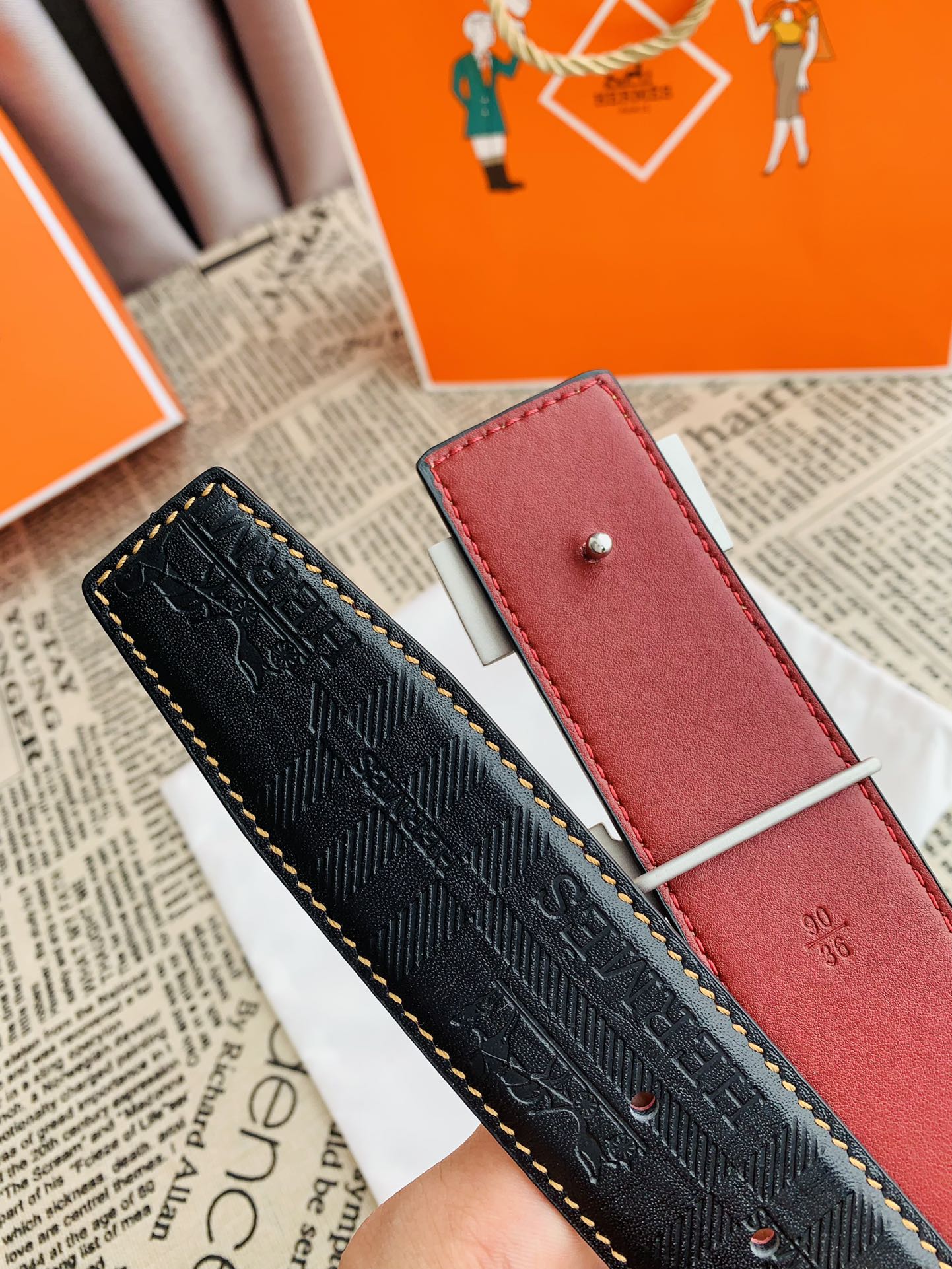 Hermes Men Belt Width 3.8cm