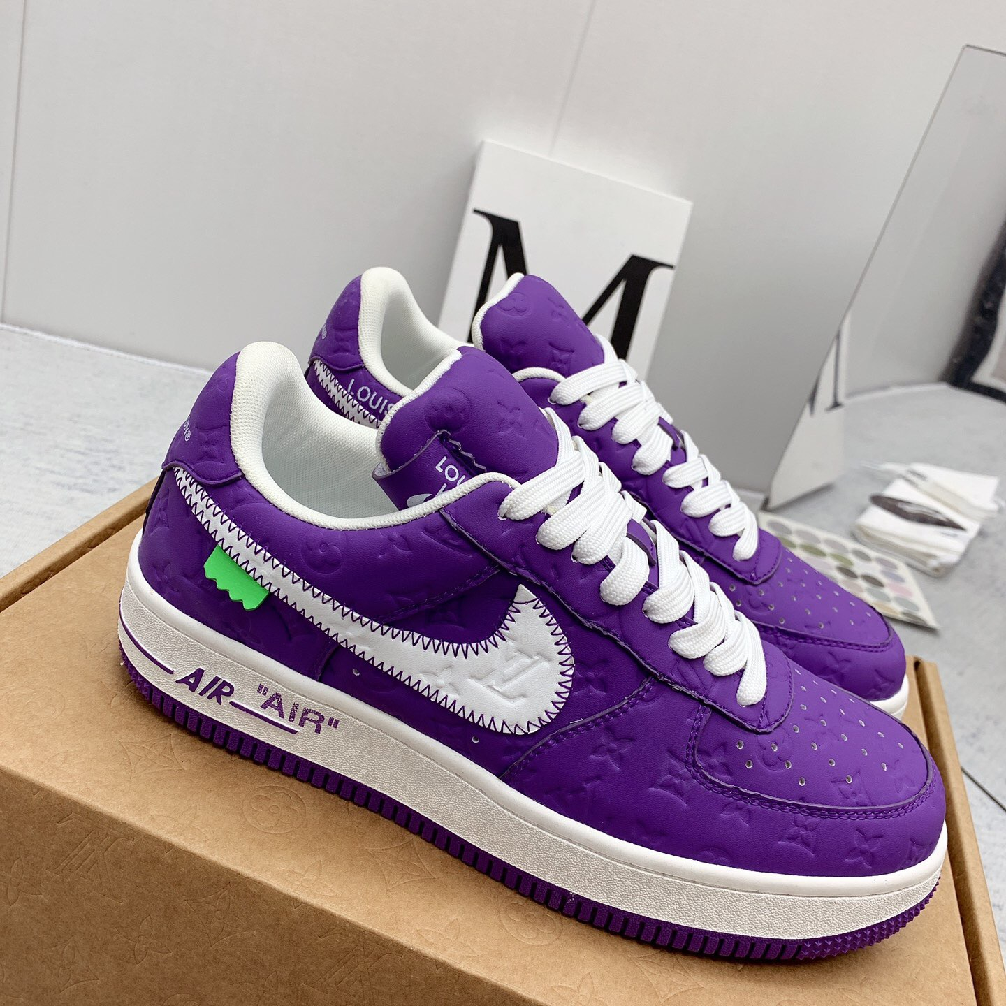 Louis Vuitton x Off White x Air Force 1 Sneaker Size 36-45   8-Color