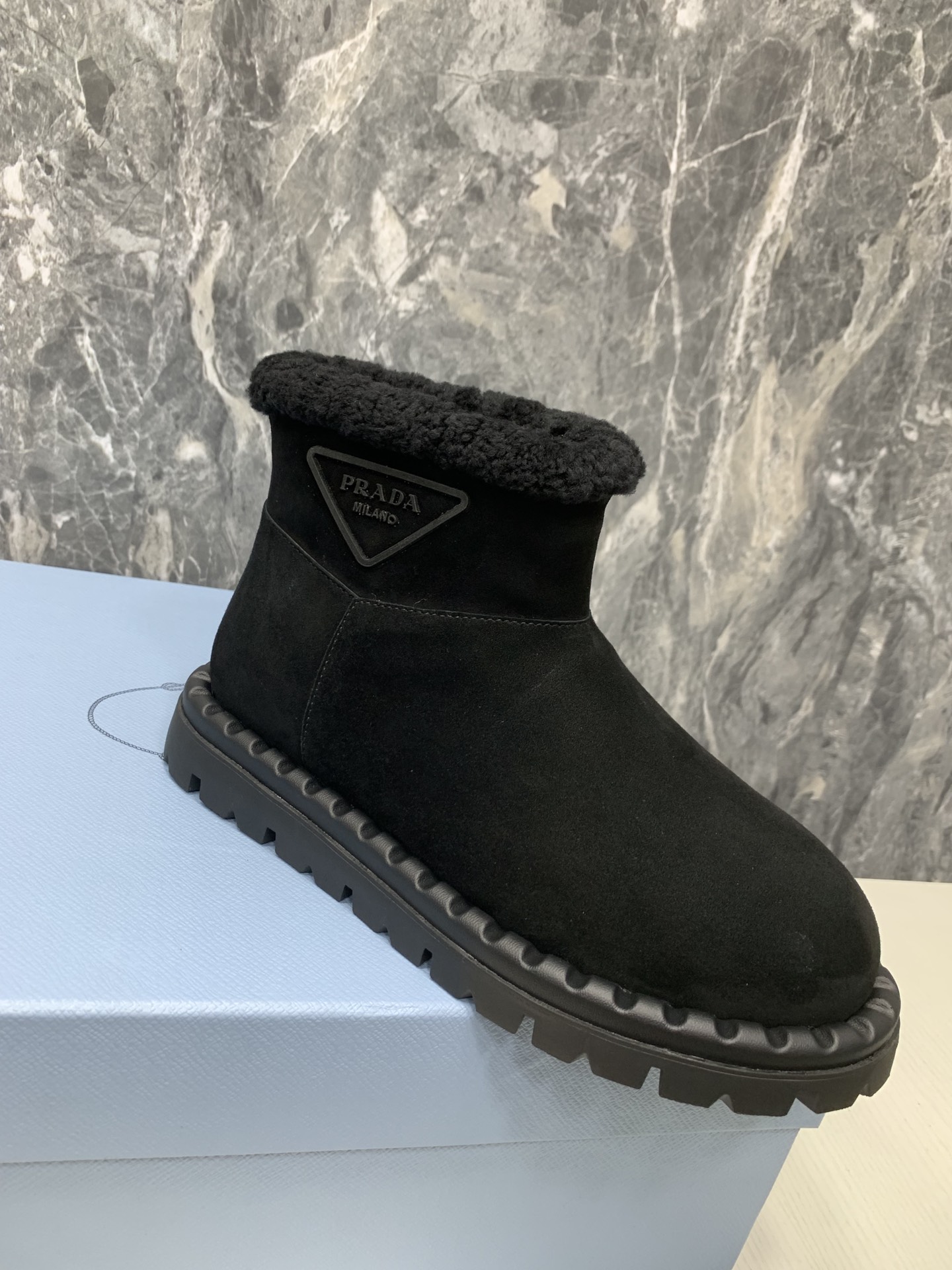 Prada Women Snow Boots Black Size 36-41
