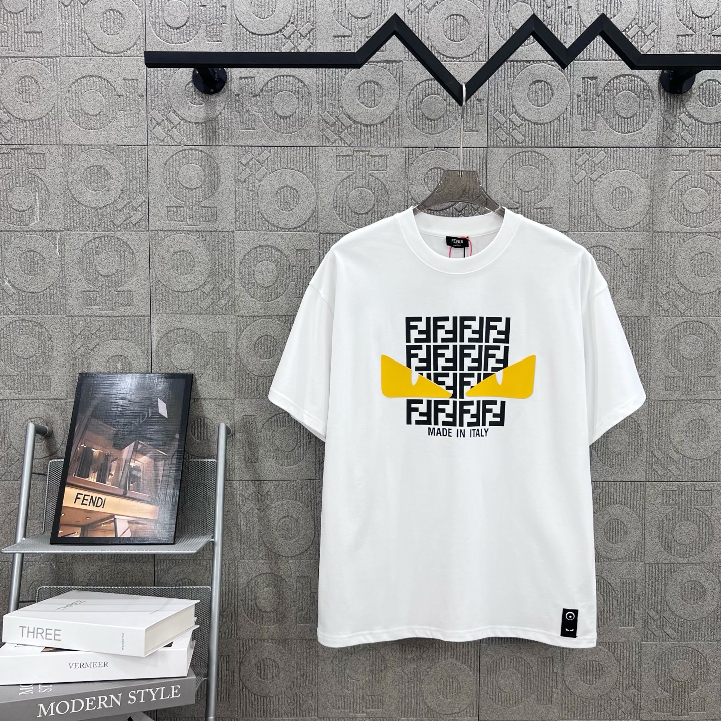 Fendi T Shirt Demon Eye Logo Size XS-L