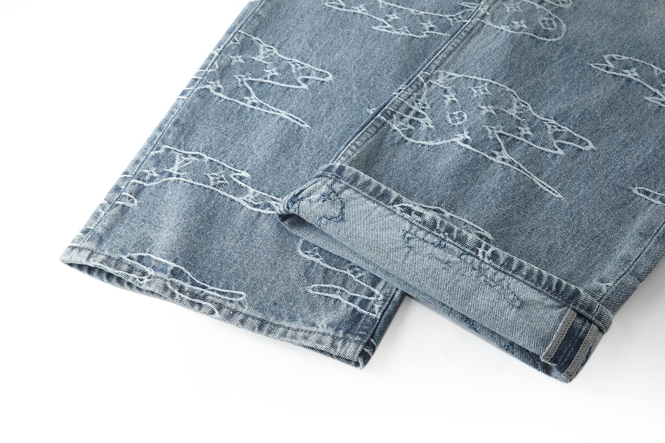 Louis Vuitton X Nigo Unisex Jeans Size S-XL