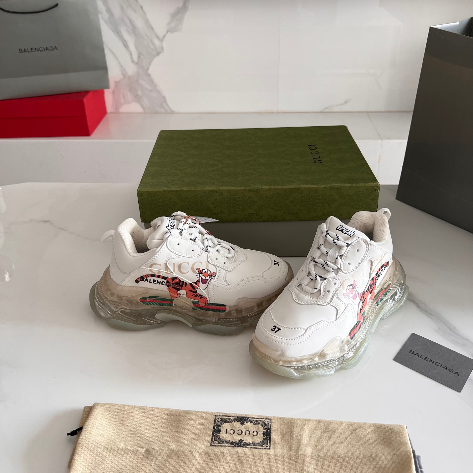 Balenciaga & Gucci Triple S Sneaker Unisex Size 35-45