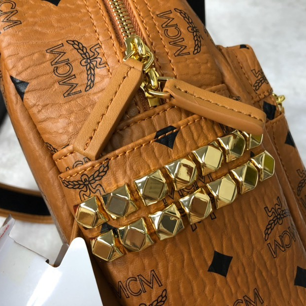MCM Stark Side Studs Backpack in Visetos 4-Size