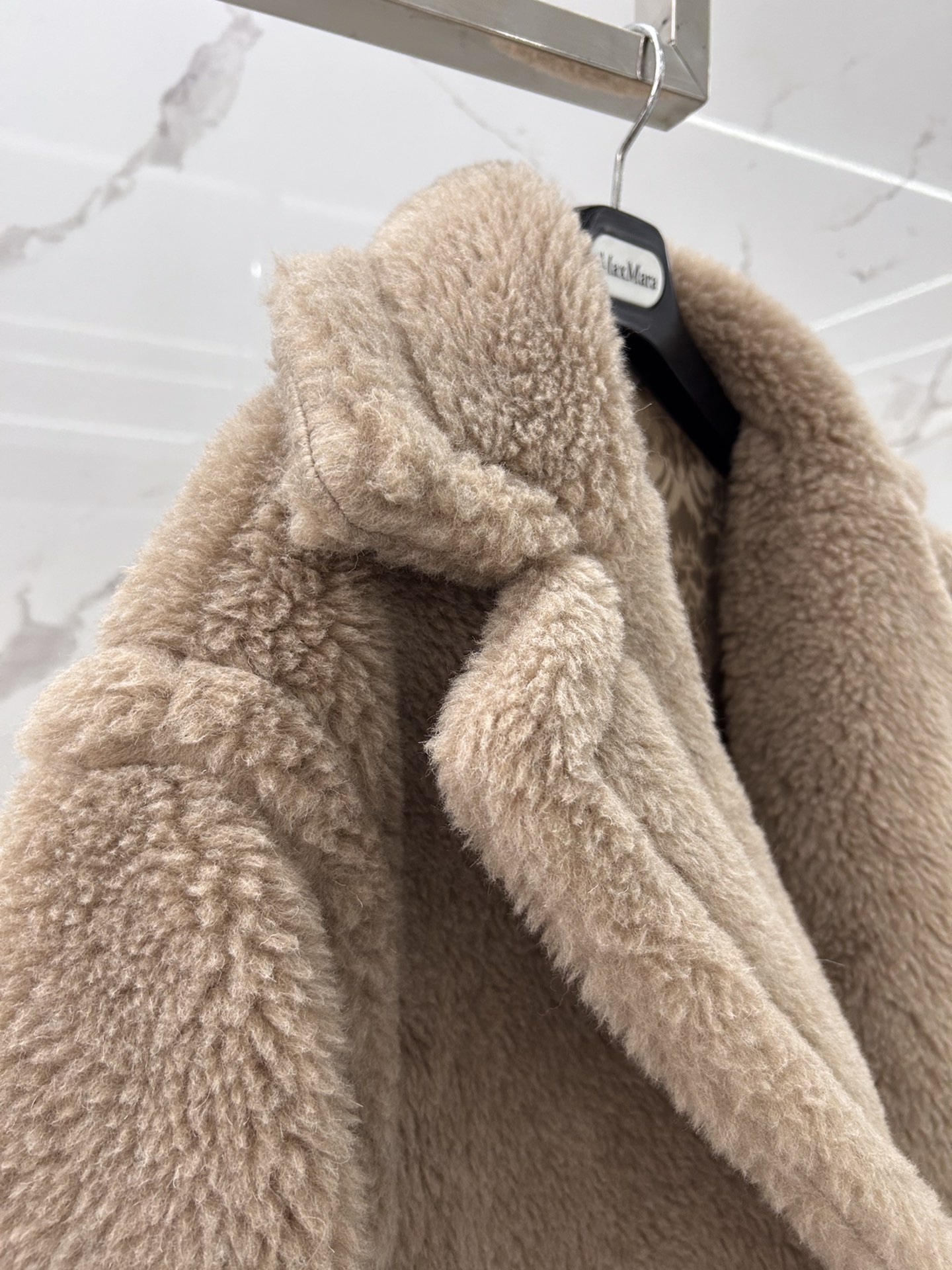 Max Mara Teddy fur long coat Size XS-M