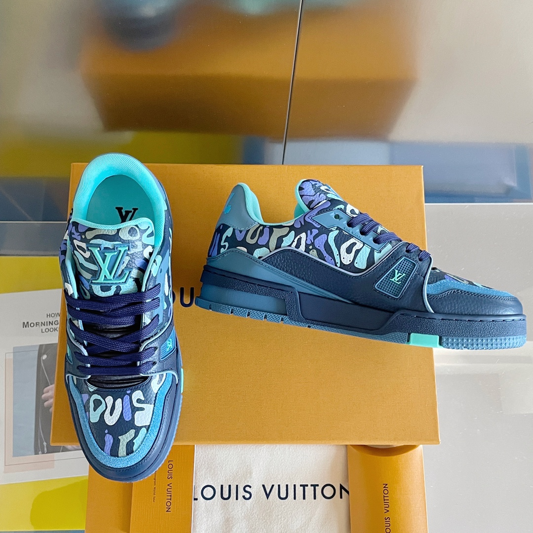 Louis Vuitton 2024New LV Trainer Sneaker Size 36-46