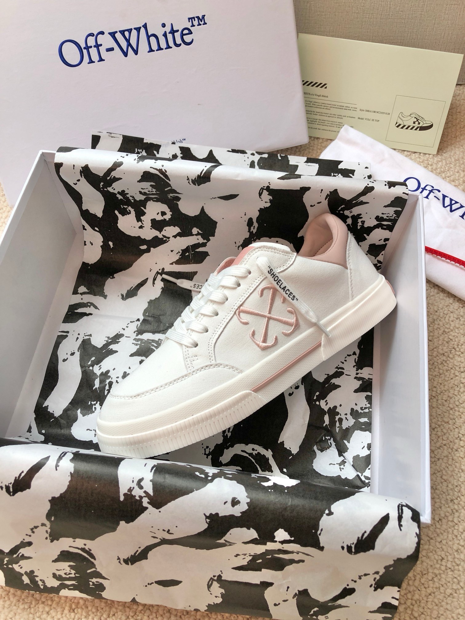 OFF White 2024ss New Low Vulcanized Sneaker Size 36-45