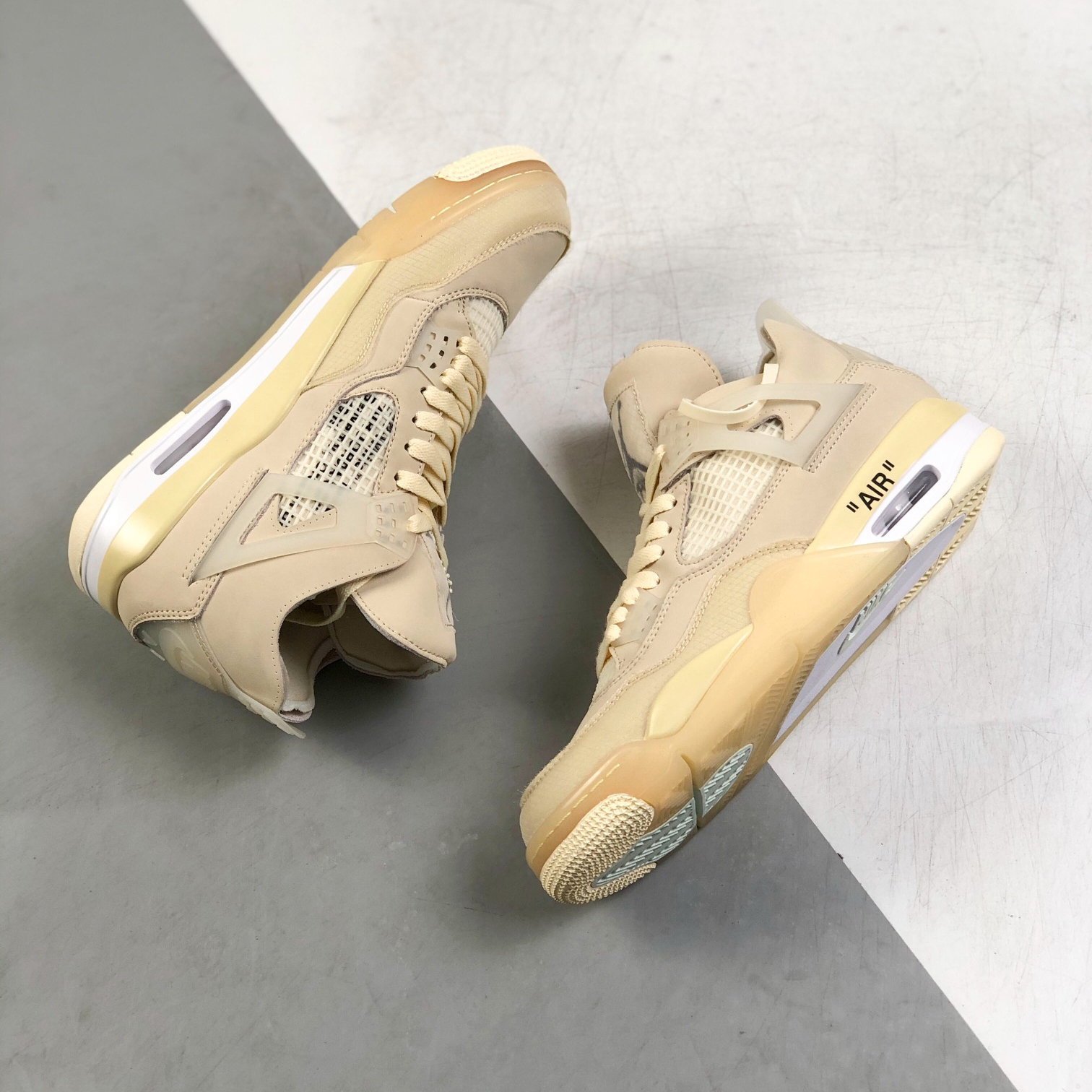 Nike Air Jordan 4 x OFF White Sneakers Shoes Gr. 36-46