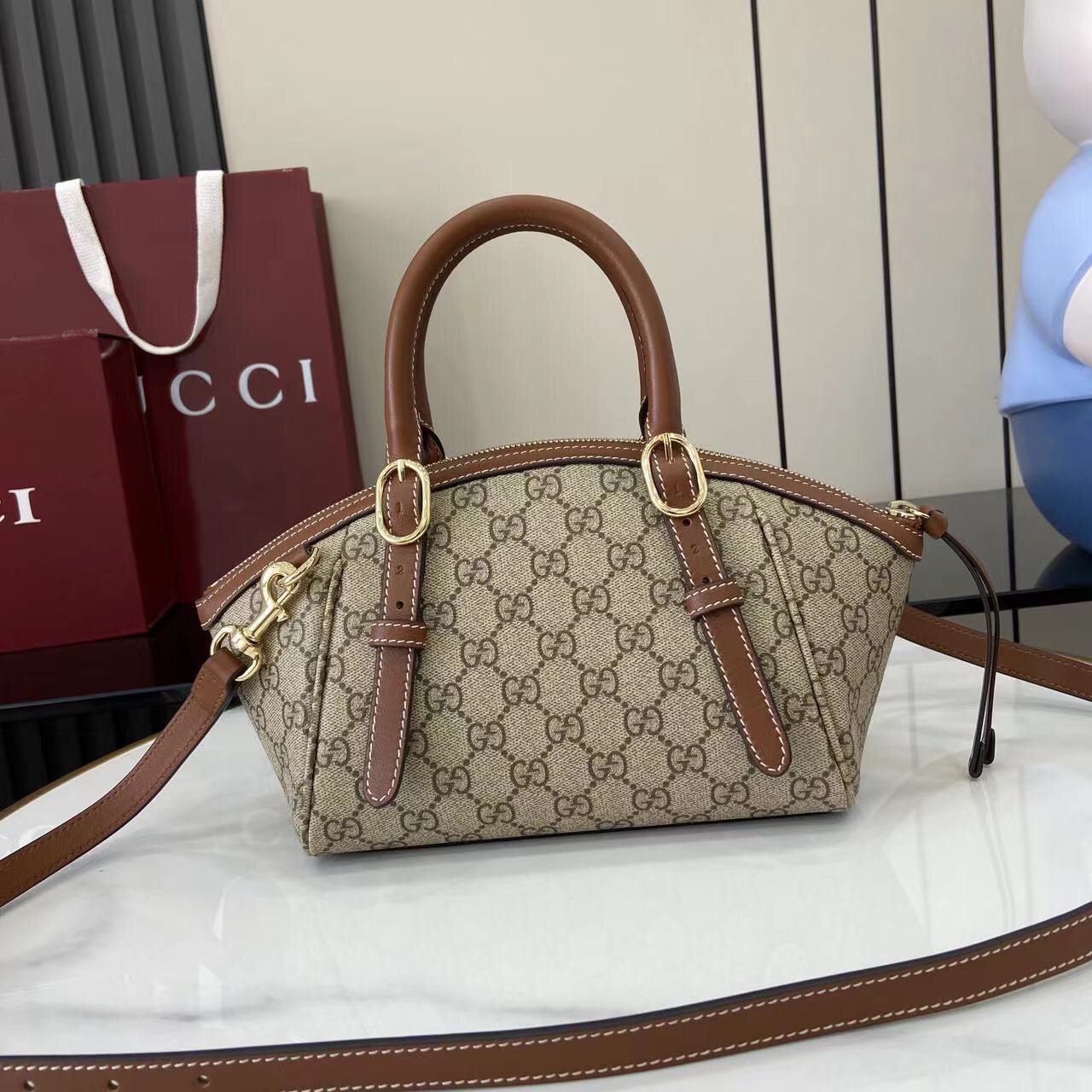 Gucci Ophidia Padlock Women Shoulder Bags Size 31*17*12cm