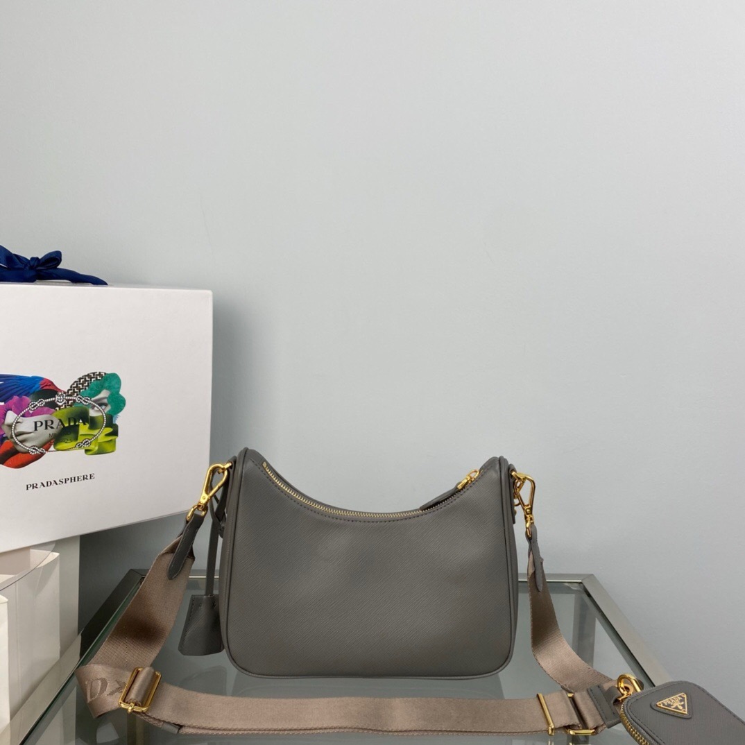 Prada 1BH204 Redition 2005 Women Bags Leather 22*18*6cm