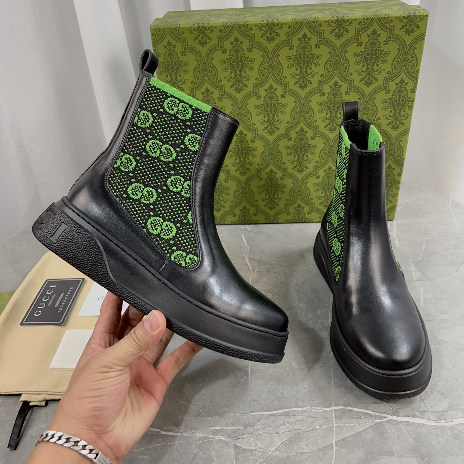 Gucci 23fw New Boots Unisex Size 35-46