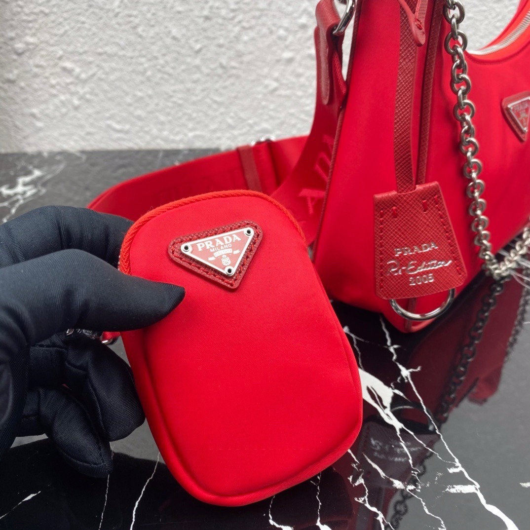 Prada 1BH204 Redition 2005 Women Bags Canvas 22*12*6cm