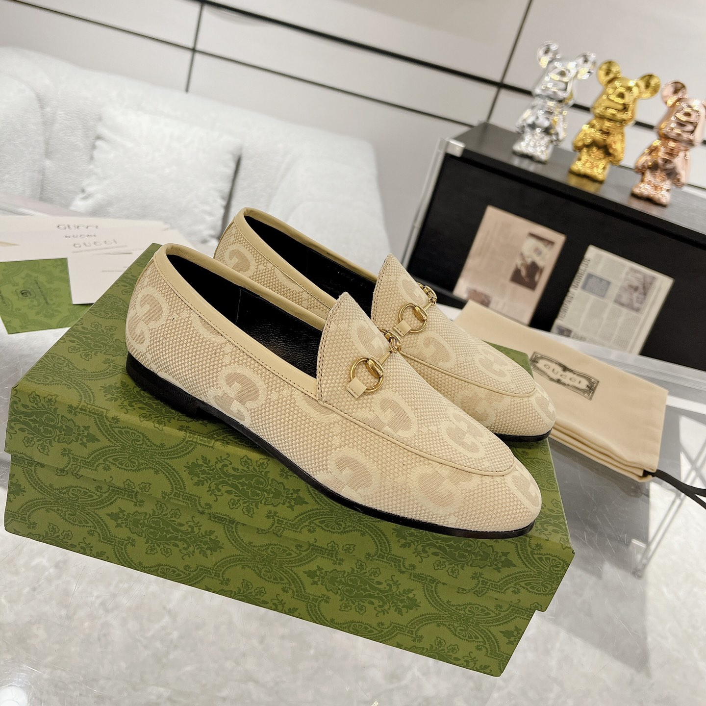 Gucci Jordaan GG Flora Loafers Size 35-41