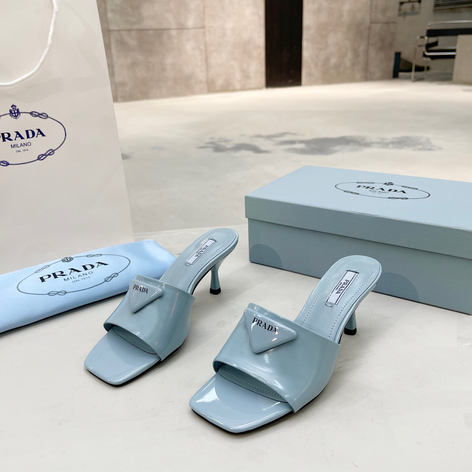 Prada Brushed Leather Pumps  Size 35-41 6-Color