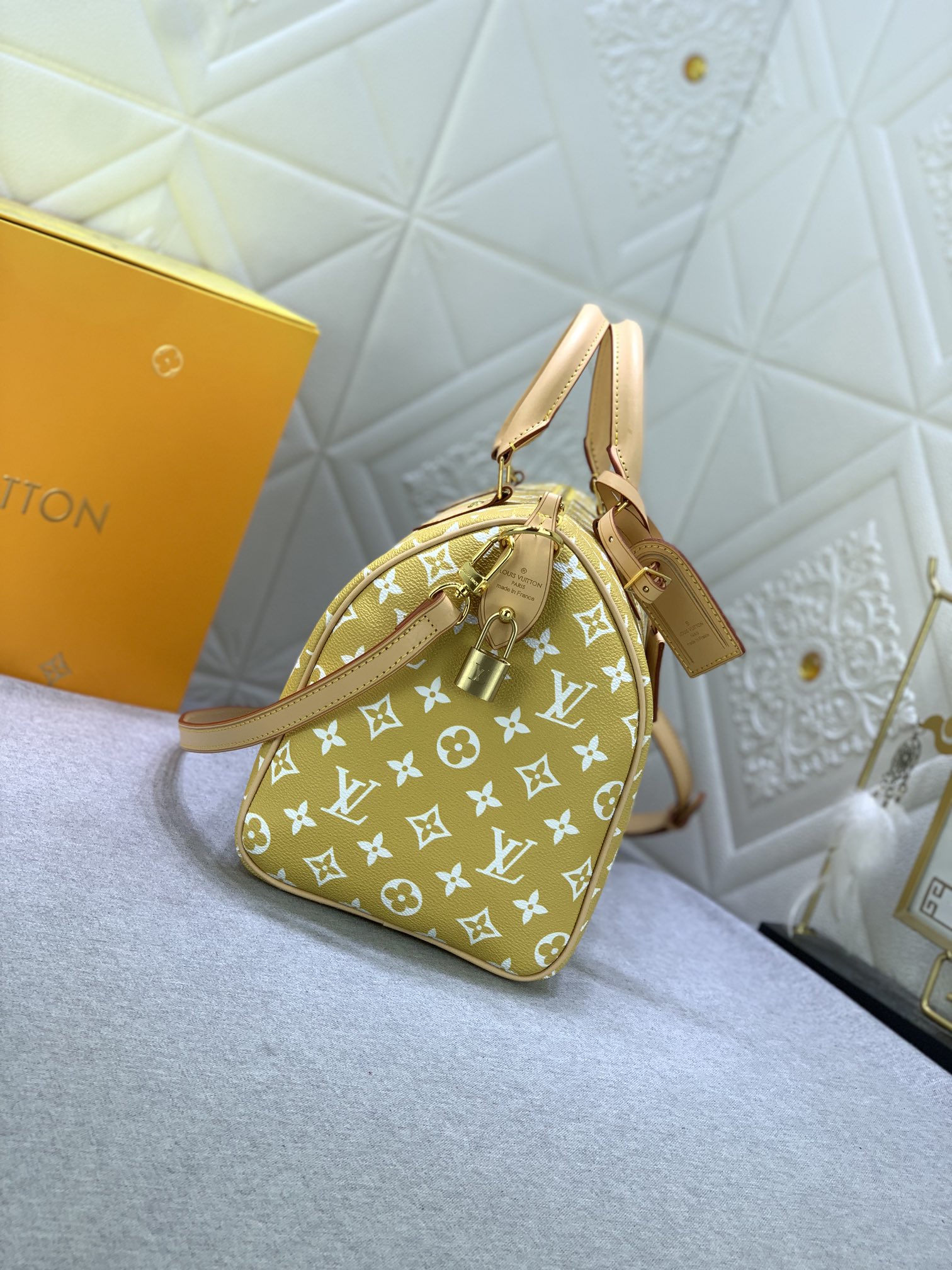 Louis Vuitton Speedy P9 Bandoulière 30 Monogram Leather Travel Bags Size 30*21*7cm