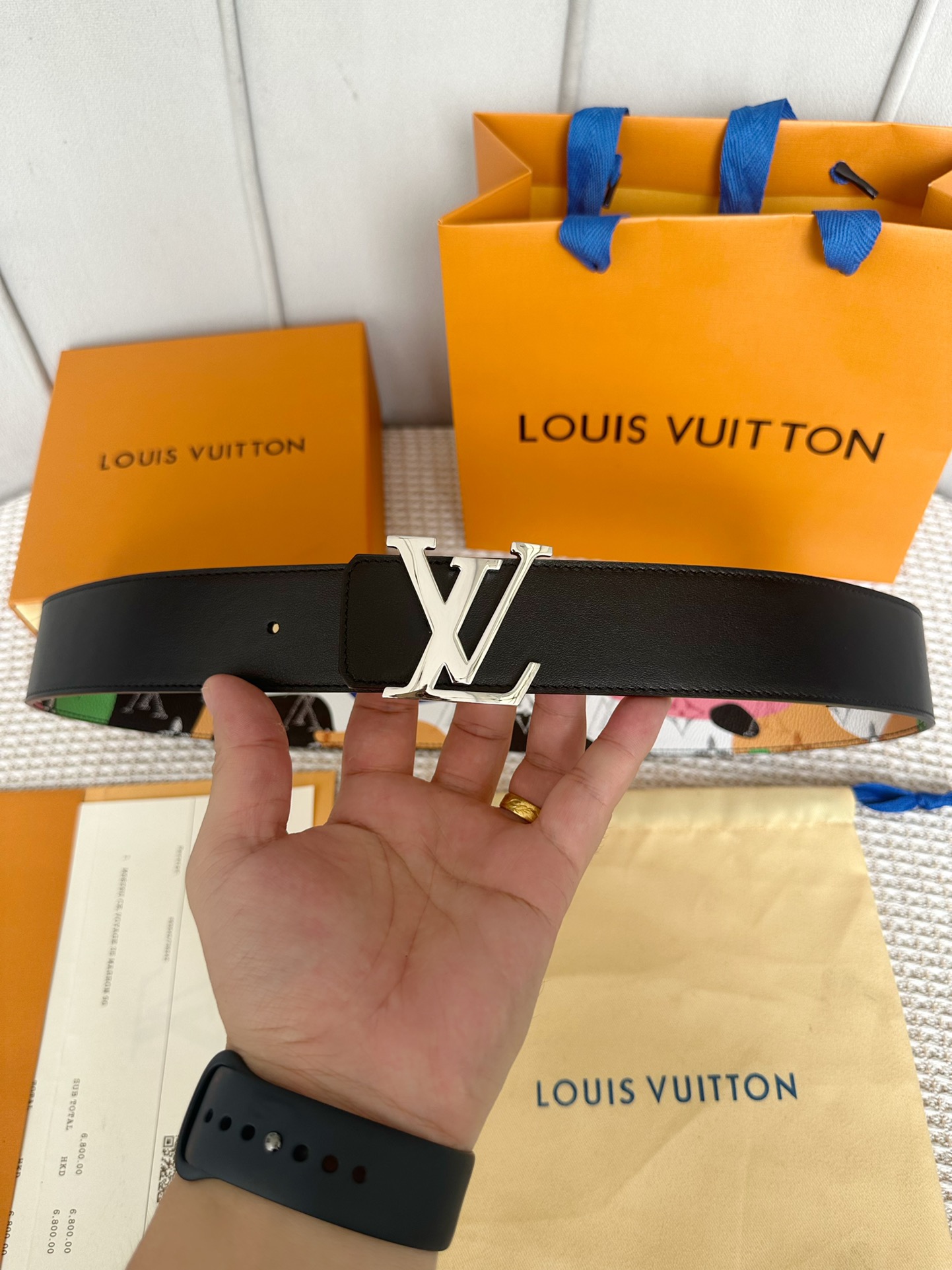 Louis Vuitton Men Belt Width 4cm