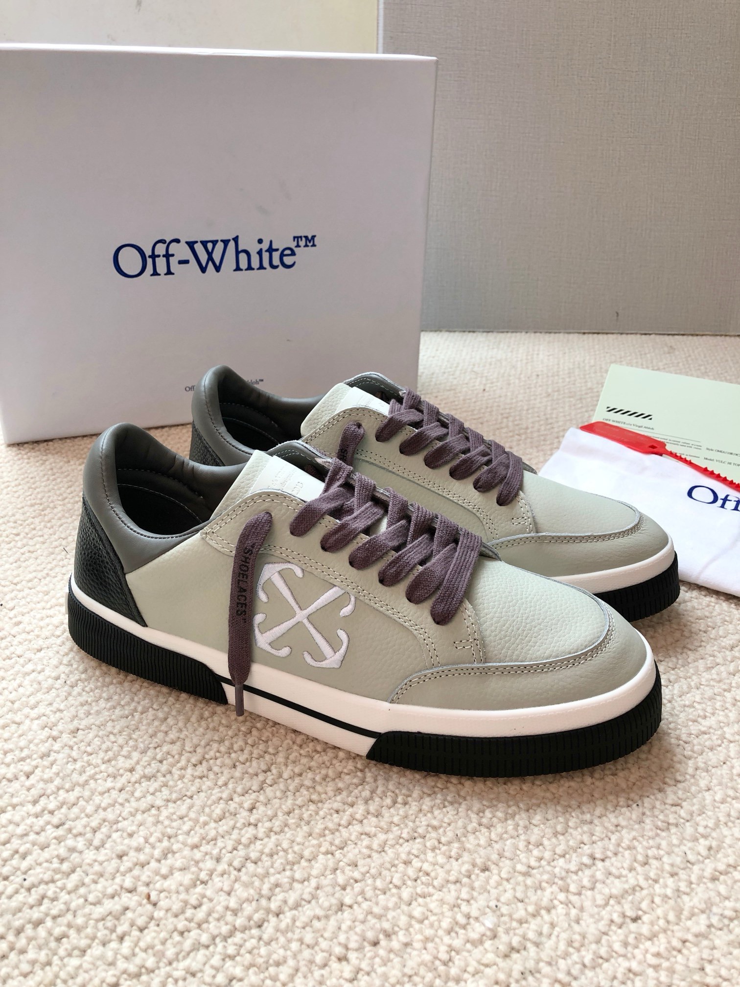 OFF White 2024ss New Low Vulcanized Sneaker Size 36-45
