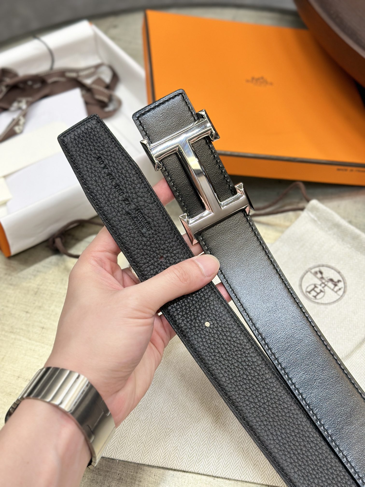 Hermes Men Belt Width 3.8cm